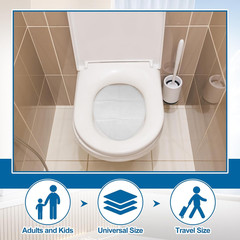 200 Pcs Disposable Toilet Bowl Liners Hygienic Rv Toilet Liners, Camping-Inspire