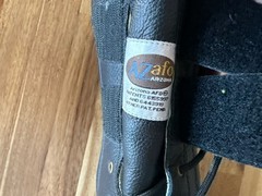 AZ AFO Arizona LEATHER AFO ORTHOPEDIC Boot RIGHT Foot Black Lace Up O’Sullivan