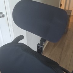 Black Electric Power Wheelchair Mobility Chair with Headrest for Adults