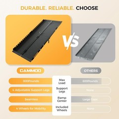 6 FT Portable Wheelchair Ramp-800LBS Heavy-Duty, High-Strength Aluminum Alloy