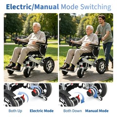 Lightweight Foldable Heavy Duty All Terrain Electric Wheelchair Mobility Scooter