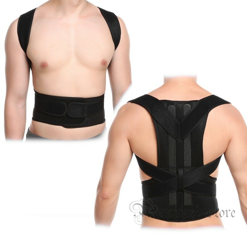 Adjustable Back Brace Posture Corrector Women Men Shoulder Straightener Support