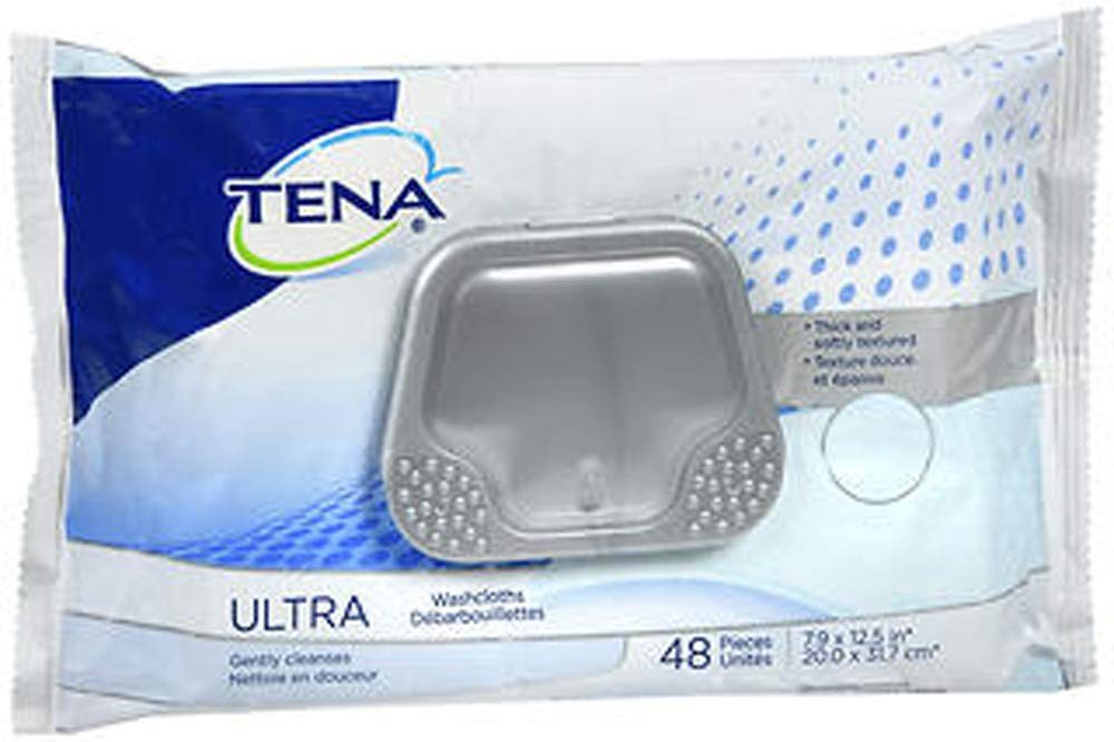 Tena Proskin Ultra Adult Wipes, 48 Count Ea (Pack of 3)
