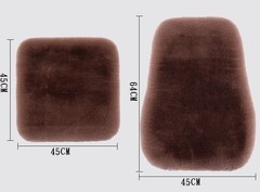 Faux Rabbit Fur Plush Car Seat Cushion Winter Warm Universal‑Fit Pad
