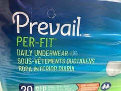 Prevail Disposable Underwear Small Petite 20 in-34 in Daily Underwear 20 Ct-New