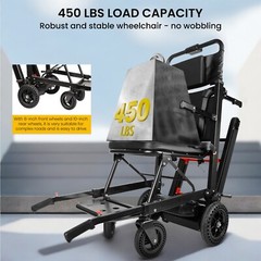 Large Wheel Motorized Climbing Wheelchair Stair Lifting Chair Elevator Disabled