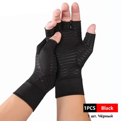 Copper Arthritis Compression Gloves Hand Support Pain Relief Joint Self Care Fin