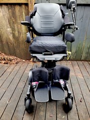 Permobil M3 Corpus Power Wheelchair Tilt-In-Space Remote Control Black Pink