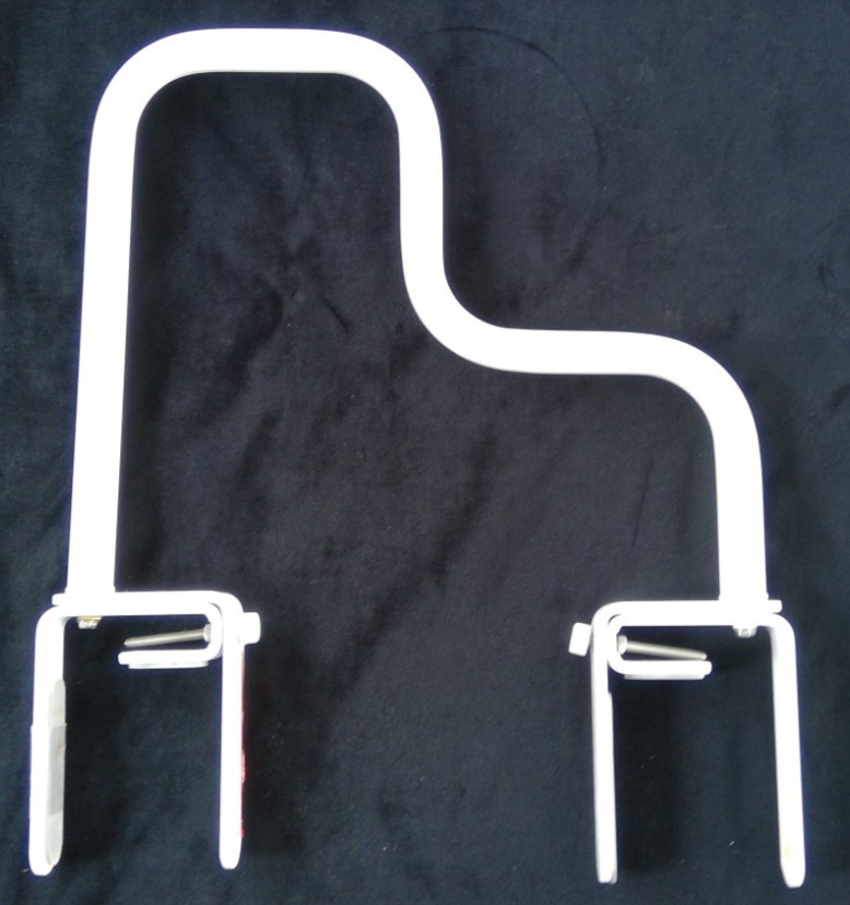 Heavy duty metal white adjustable safety/grab bar for bath tub; wrench included