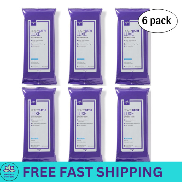 LUXE Essential Bath Cleansing Washcloths Heavyweight 6 pack-48 cloths total