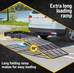 Titan Ramps 500lb Hitch Mount Wheelchair Scooter Carrier Folding Ramp 2″