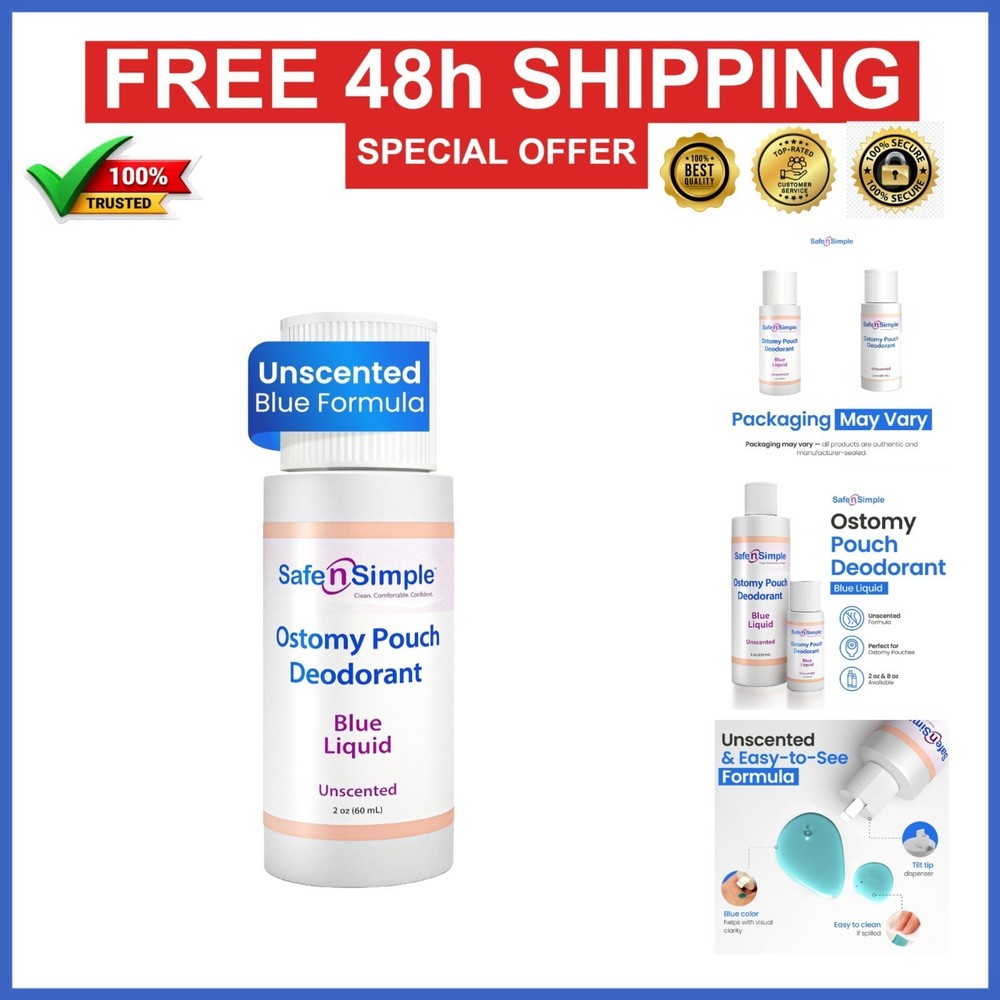 Safe n‘ Simple Ostomy Pouch Deodorant – 2 Fluid Ounce Drops