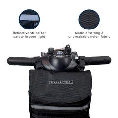 Front Tiller Bag Fabric Travel Basket for Adults Wheelchair, Mobility Scooter