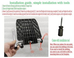 Universal Wheelchair Footplate – Replacement Parts, Foot Rest,Fits Drive Blue St