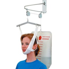 DMI Over the Door Posture Corrector and Cervical 1 Count (Pack of 1), White