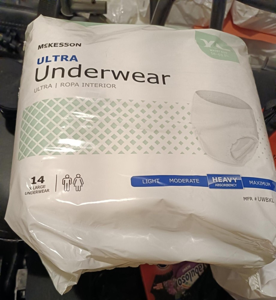 McKesson UWBXL Unisex Adult’s Disposable Underwear, Size XL – White