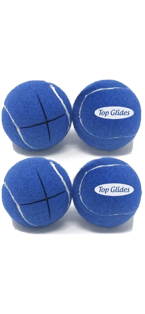 Top Glides Precut Walker Tennis Ball – Dark Blue – 2 Pairs