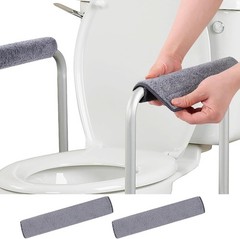 2 Pcs Wheelchair Armrest Pads Covers Widened Self Adhesive Strips Comfortable &