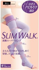 SLIM WALK Compression Socks For Relax Time Super Long Type M-L(23-25cm) Size