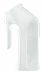 12 McKesson 51-H140-01 Male Urinal With Cover Single Patient Use 32 oz 1000 mL