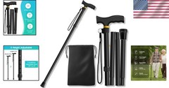 Lightweight Adjustable Walking Stick, 5 Height Levels – Essential Walking Aid