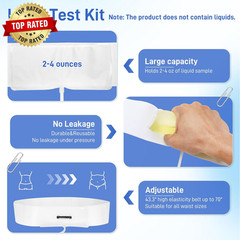 Urine Test Complete Kit – 2 to 4 Oz Concealed Sample Bag with Adjustable Belt, T
