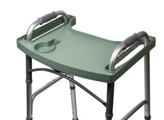 Sigo Green Walker Tray for Rolling Folding Walker, Tray Table with Cup Holder…