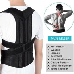 Waist Support Corrector Brace Men/Women Posture Back Lumbar Shoulder Belt Girdle