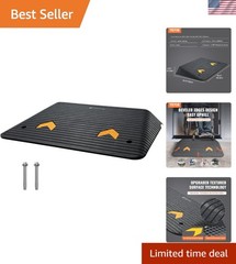 4″ Rise Rubber Threshold Ramp 35.5″ Wide – 33069 lbs Capacity, Non-Slip Safety