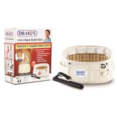 Adjustable Stretch Compression 2 In 1 Back Pain Relief Belt 25-41in/42-55in Size