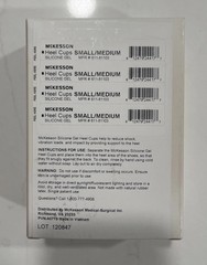 McKesson Clear Heel Cup Small Medium Non-Closure for the Foot 611-81103