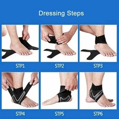 Ankle Brace Support Compression Sleeve Breathable Running Football Cycling New