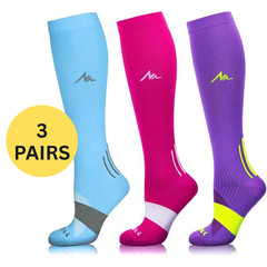 3 PAIR Vital Socks Circulation Recover For Compression Socks 20-30mmHg Men Women