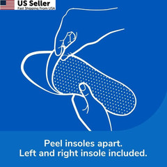 Dr. Scholls Air-Pillo Double Insoles Unisex (2 Pack) 1 Pair (Pack of 2), Black