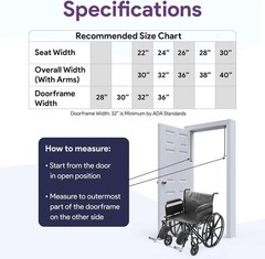 ProHeal 26″ Heavy Duty Bariatric Wheelchair for Adults BLACK 500LB Capacity NEW!
