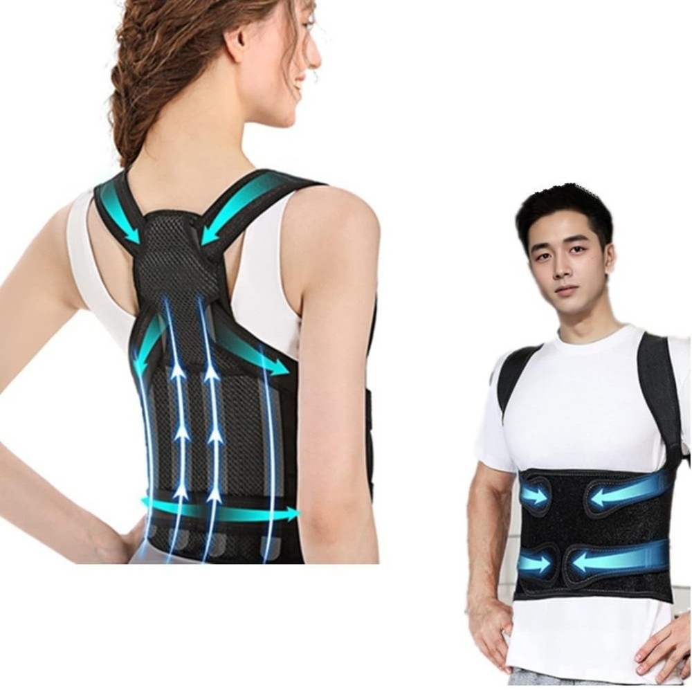 Larotsuba Posture Corrector-Black-Small-Shoulder/Back-Easy On/Off