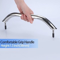 12“ Stainless Steel Grab Handle Boat Handrail Polished for Truck RV / Yacht