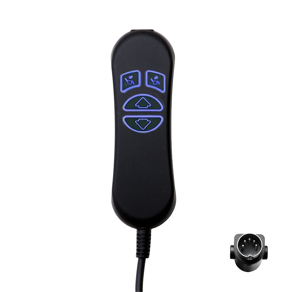 Recliner Remote 4 Button 5 Pin Lift Chair Remote USB Backlight for Lift Chair