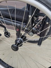 UPGRADED* Quickie Nitrum Rigid Frame Wheelchair 16″X18″ Used Black 16″ x 18″