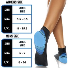 Ankle Sleeve Compression Socks Support Arch Heel PLANTAR FASCIITIS Foot Pain US