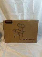 Shower Chair w/ Removable Back for Seniors & Disables Heavy Duty 400# SHC10
