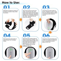 Foot Vibration Revive Massager 4 Intensity Heated & 3 Massage Modes Pain Relief