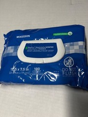 McKESSON StayDry WASHCLOTHS SCENTED with ALOE & Vitamin E 100 count Wipes