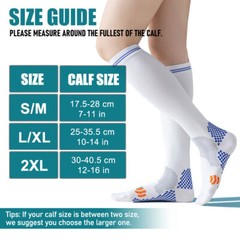 Compression Socks Women Long Above Knee Sports Socks For Running Fitness S-XXL