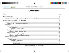 OWNER’S MANUAL – Fold & Go 370 also sold as a Rascal 370 Scooter