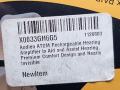 Audien ATOM Wireless Rechargeable Over The Counter Hearing Aids – New & Sealed!
