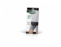 Hernia Belt with Compression Pads, Black, Medium