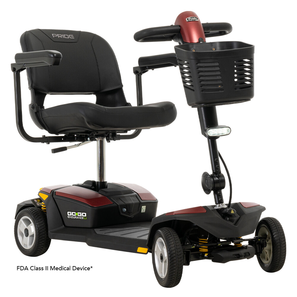 Pride Mobility Go Go Endurance Li 4-Wheel Electric Scooter 325 LBS Capacity NEW