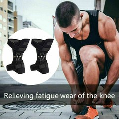 Power Knee Stabilizer Pads (1 Pair), Breathable (Black)