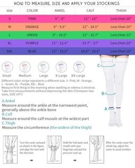 T.E.D. Anti Embolism Stockings Thigh High Knee High Small 1-thigh High White